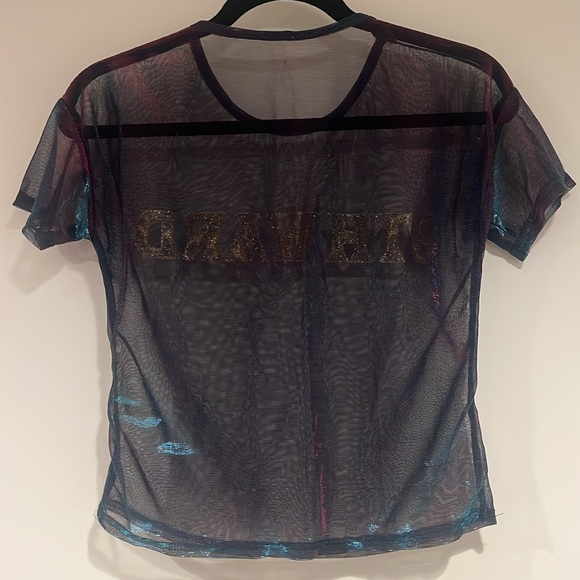 Iridescent Mesh Top - Picture 2 of 2